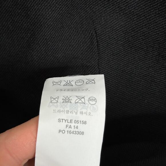 J. CREW Classic Schoolboy Blazer Wool Black Sz 4 Tall {BB12} - Picture 7 of 7